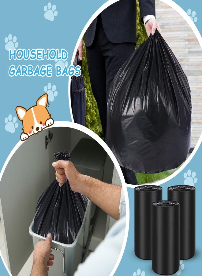 Weekgrat 150 Pcs Dog Waste Poop Bags Dog Large Leak Proof Bags 26"x 33" Pet Waste Station Can Liners Heavy Duty Pet Trash Bin Liner for Walking Poop Station Dispensers, 3 Rolls of 50(Black) - Image 4
